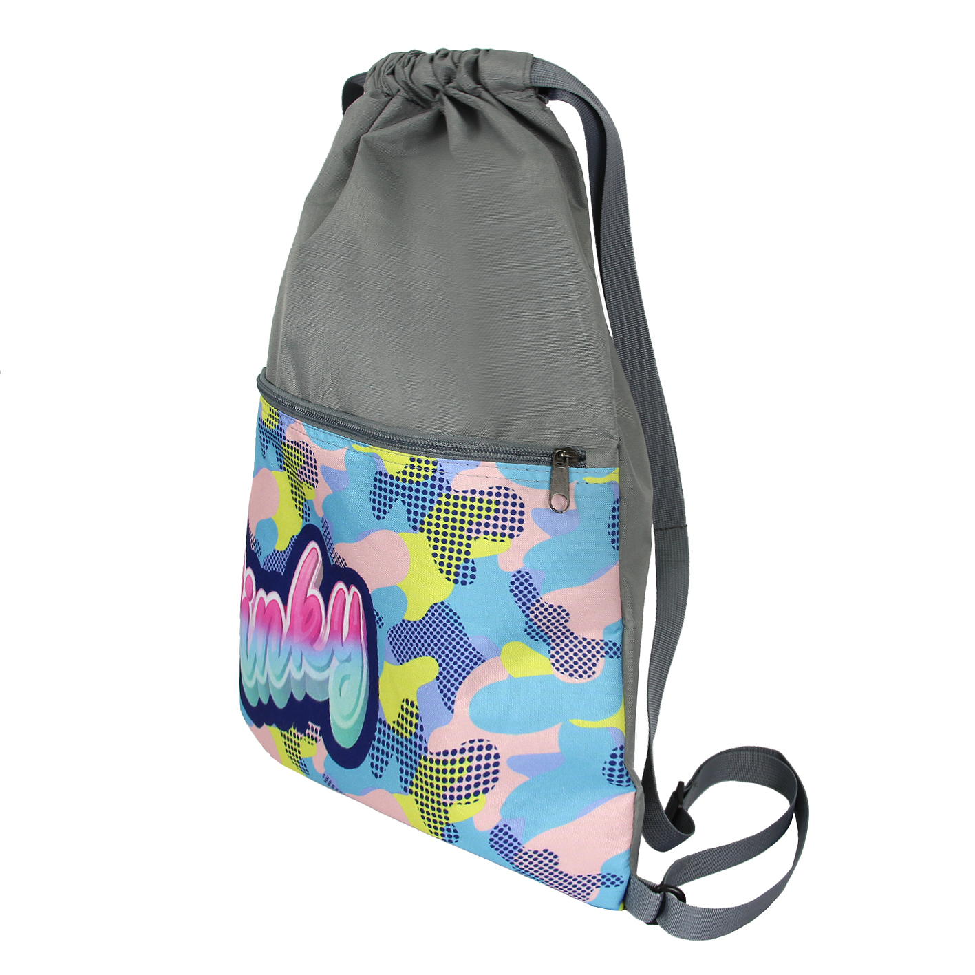 Мешок - рюкзак камуфляж розовый 0263